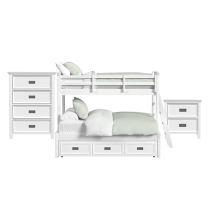 Hampton Kids - Bunk With Ladder And Trundle Bedroom Set