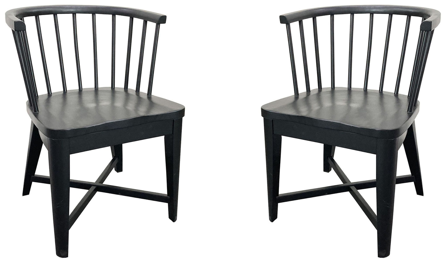 Americana Modern Dining - Dining Barrel Chair (Set of 2) - Black