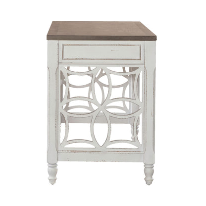 Magnolia Manor - L Writing Desk - Antique White