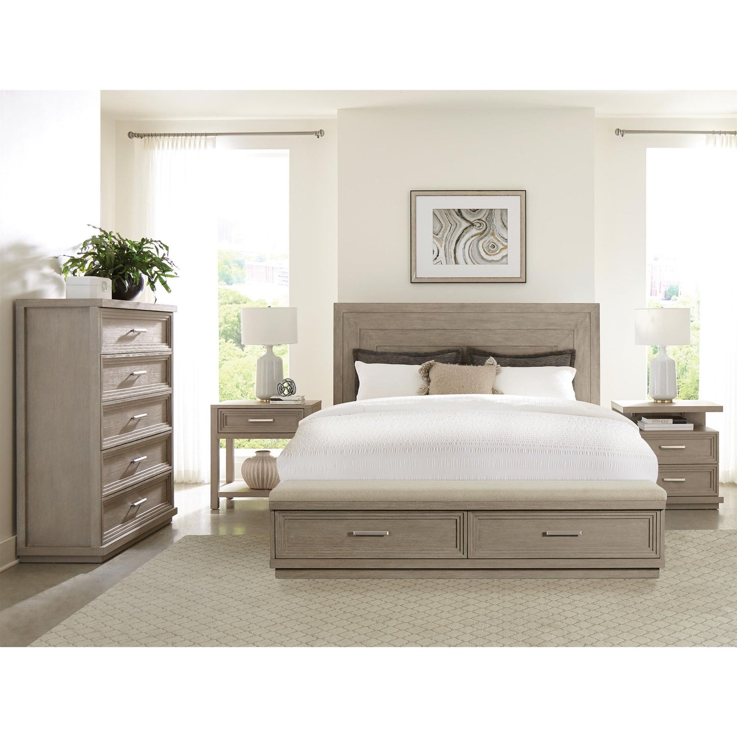 Cascade - Upholstered Storage Bed