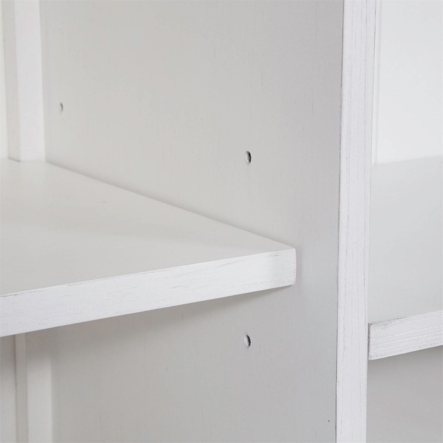 Allyson Park - Credenza & Hutch - Wirebrushed White / Charcoal