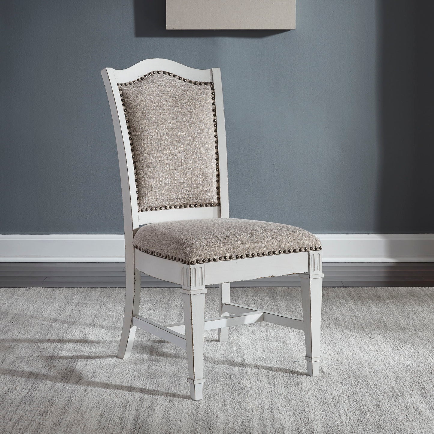Abbey Park - Upholstered Side Chair - Antique White