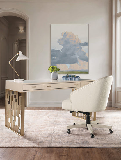 Home Office - Writing Desk - Polished Limestone