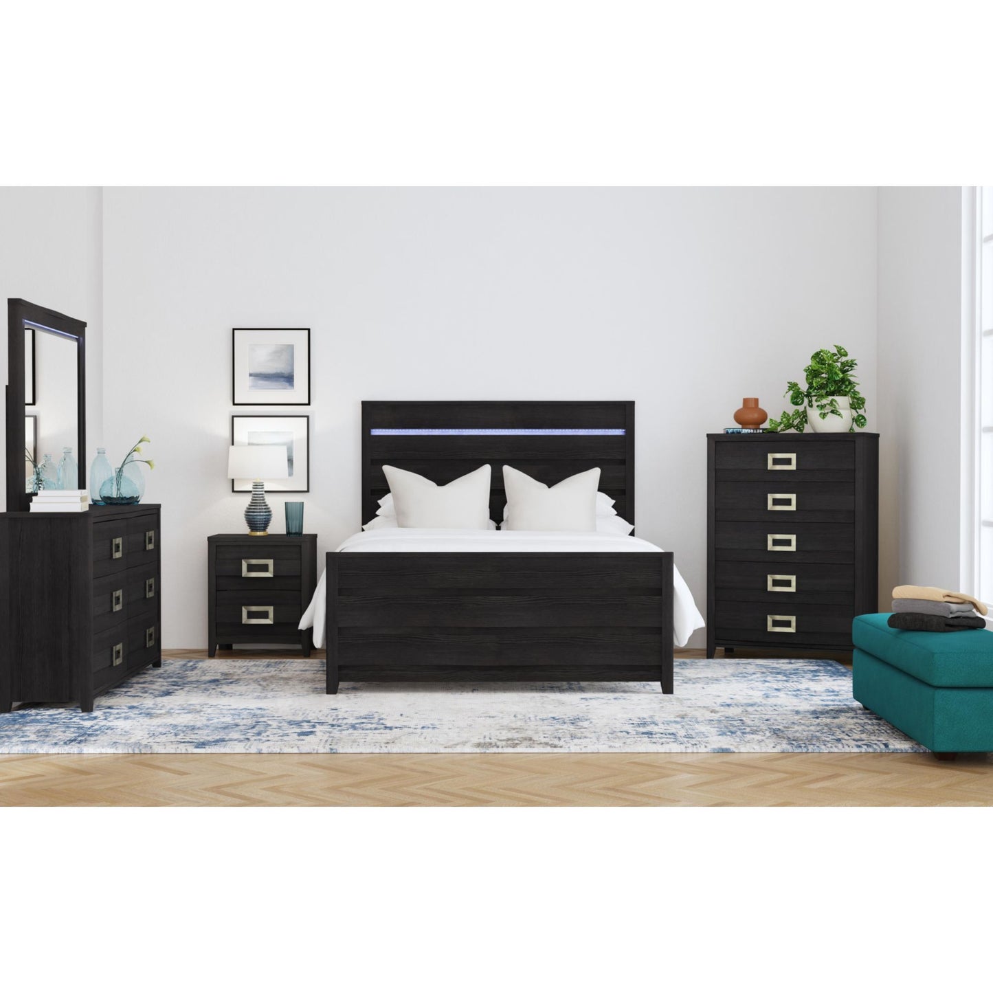 Tobias - Bed With LED