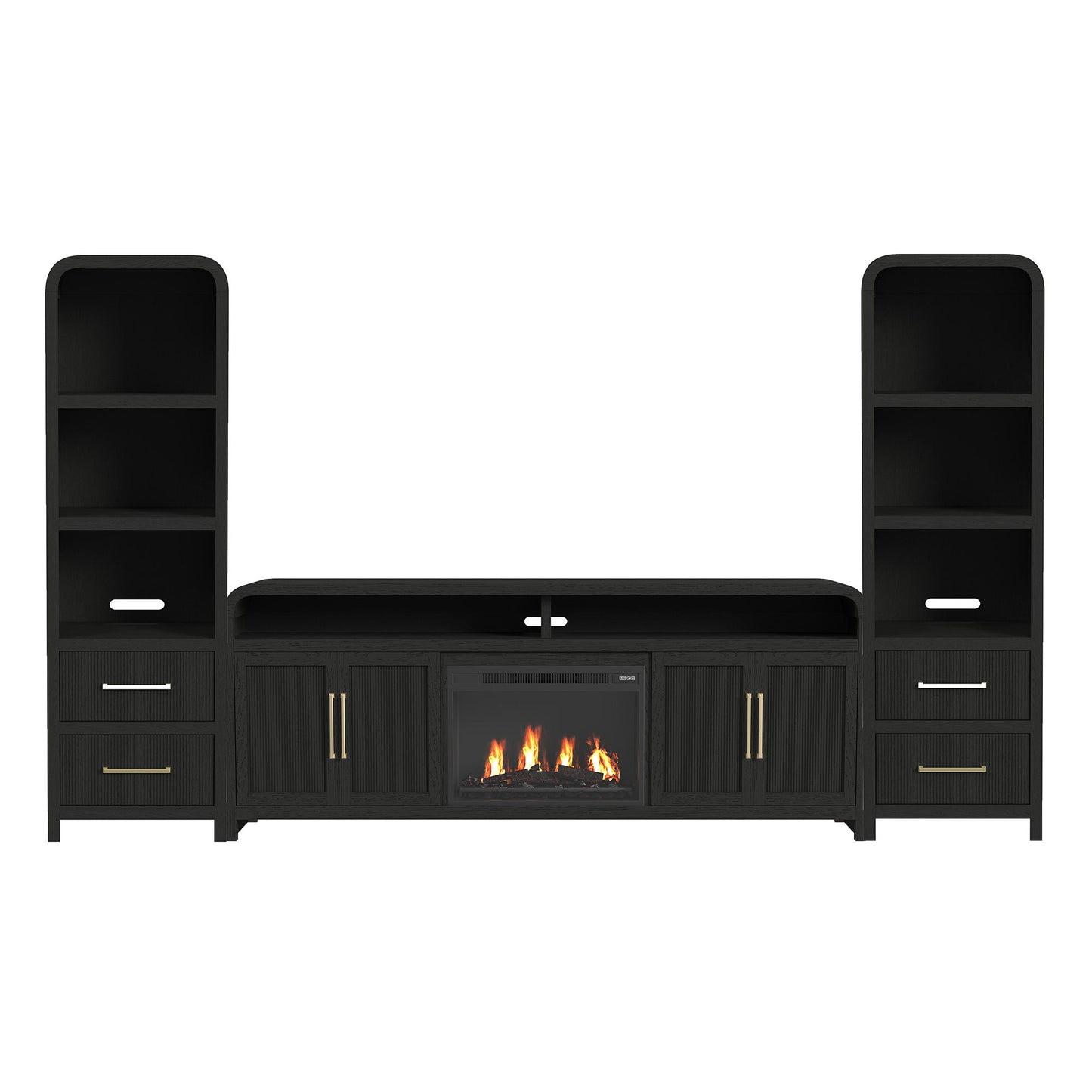 Ridgemont - 4 Piece Entertainment Unit With 82" TV Console