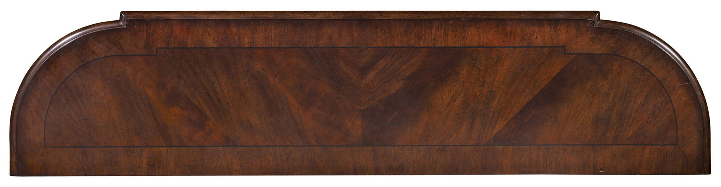 Leesburg - Demilune Hall Console - Dark Brown
