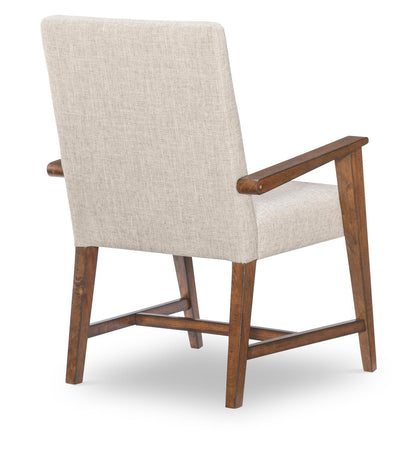 Fenmore - Upholstered Arm Chair (Set of 2) - Mocha And Distressed Cherry