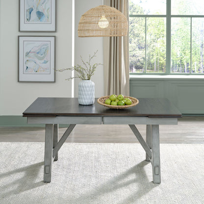 Newport - Trestle Table - Smokey Gray / Carbon Gray