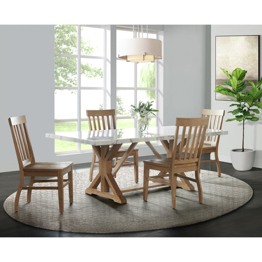 Lakeview - 5 Piece Rectangular Dining Set (Table & Four Chairs) - White