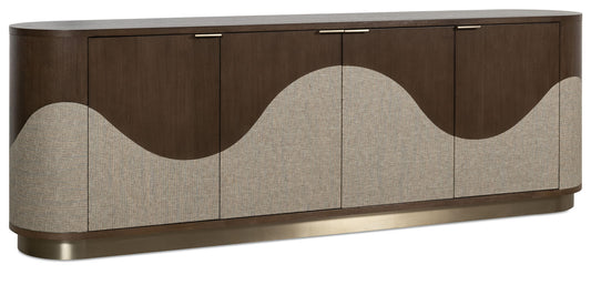 Commerce And Market - Roll With It Four-Door Credenza - Dark Brown / Gray