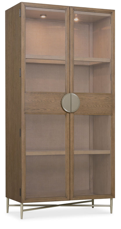 Sonnet - Display Cabinet - Dark Gray / Light Brown