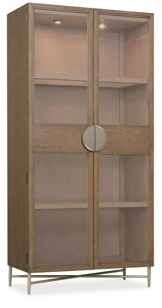 Sonnet - Display Cabinet - Dark Gray / Light Brown