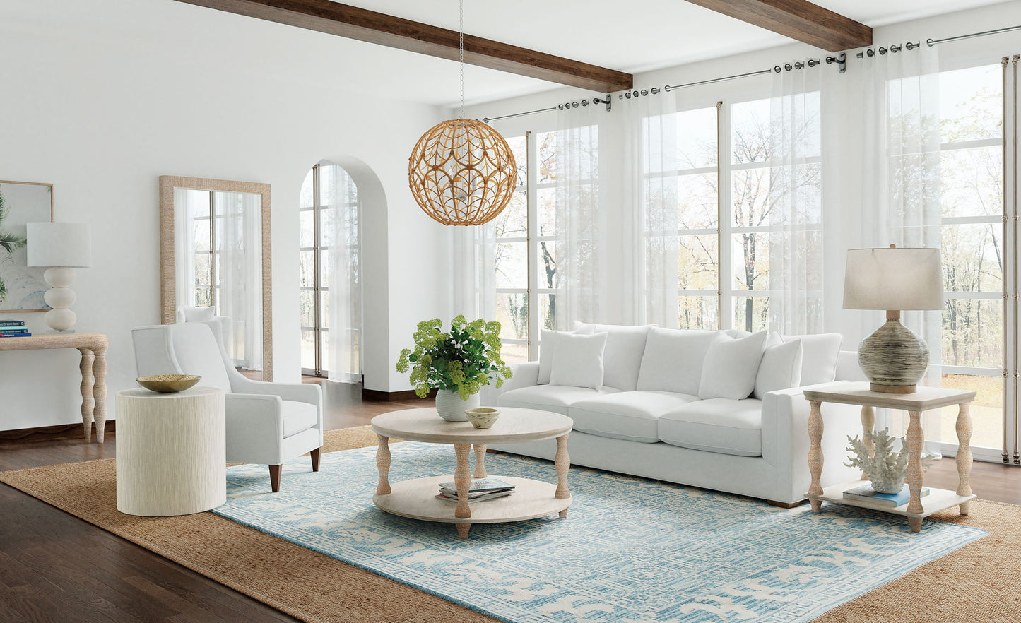 Serenity - Bahari Round Cocktail Table - Beige