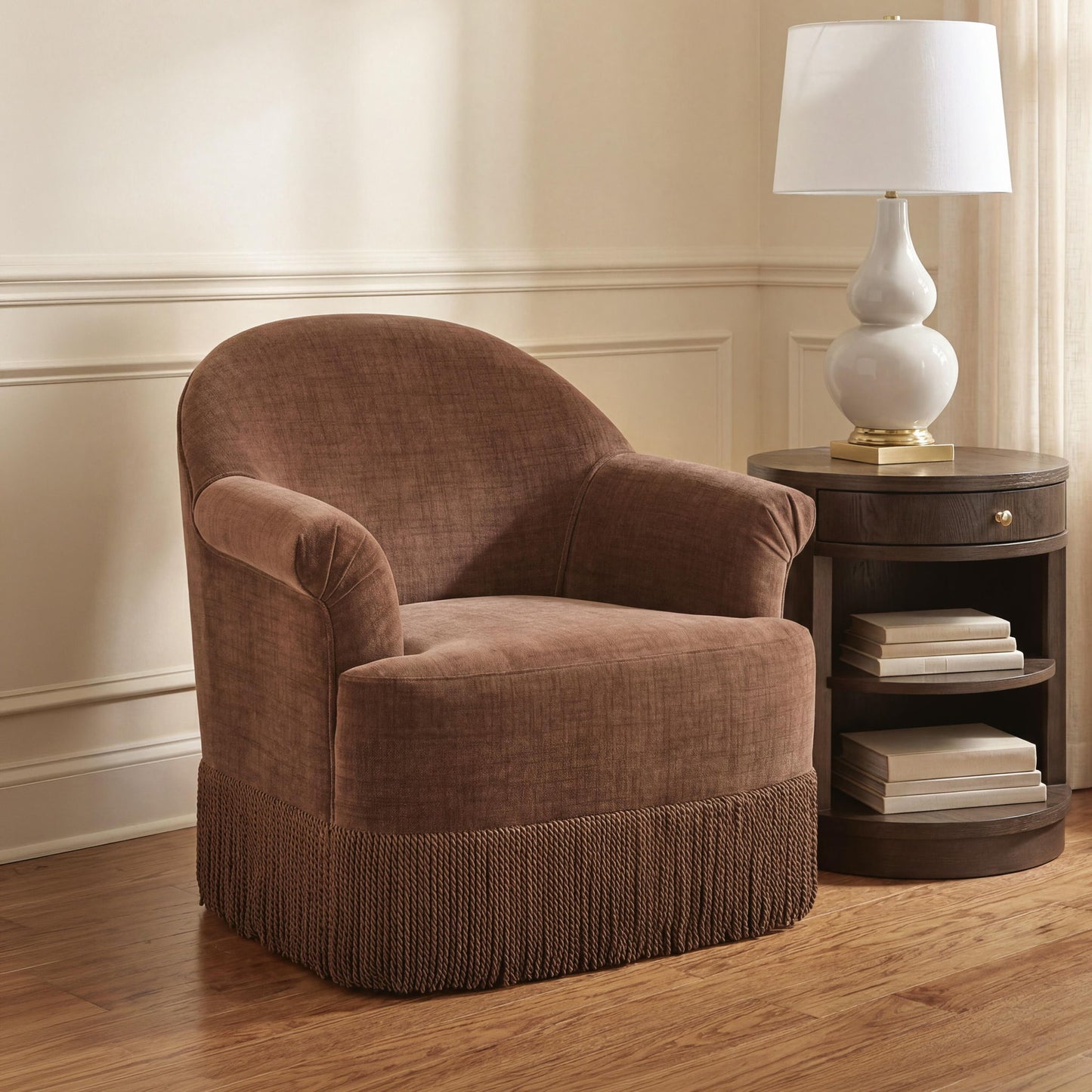 Jeanwell - Swivel Accent Chair - Clay