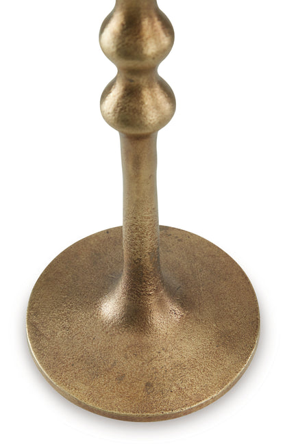 Larwick - Candle Holder Set (Set of 2) - Antique Brass Finish