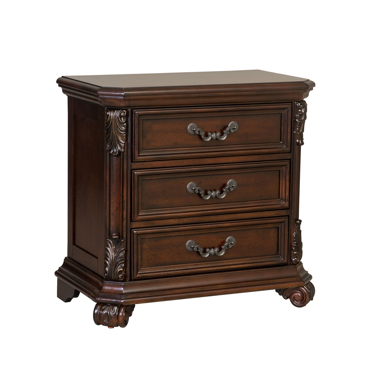 Messina Estates - 3 Drawer Nightstand - Cognac