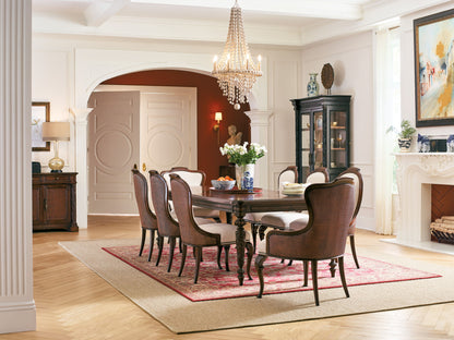 Charleston - Upholstered Arm Chair (Set of 2) - Dark Brown