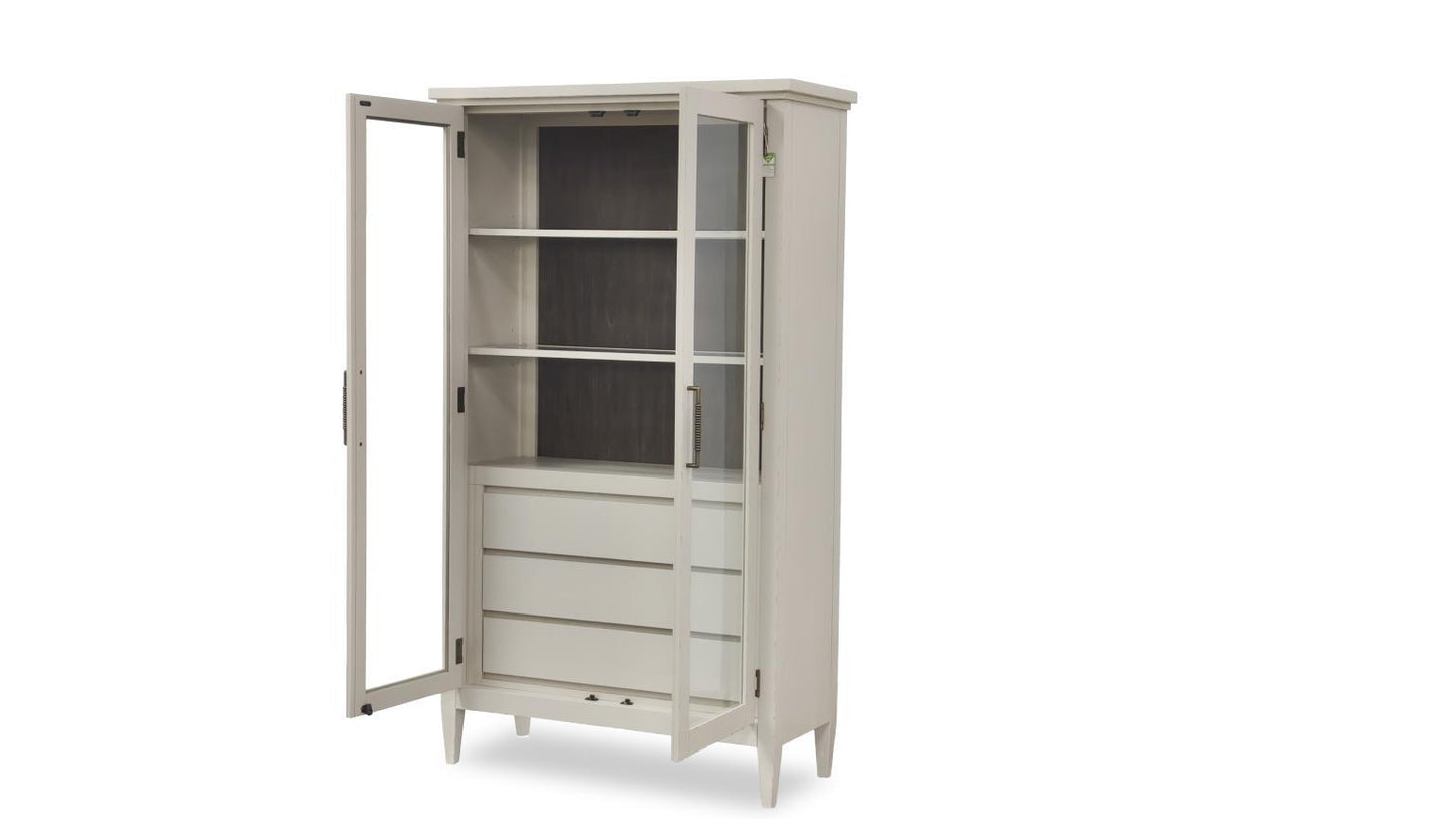Reflections - Display Cabinet - Cashmere / Dark Roast