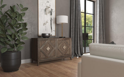 Commerce And Market - Carved Accent Chest - Dark Brown