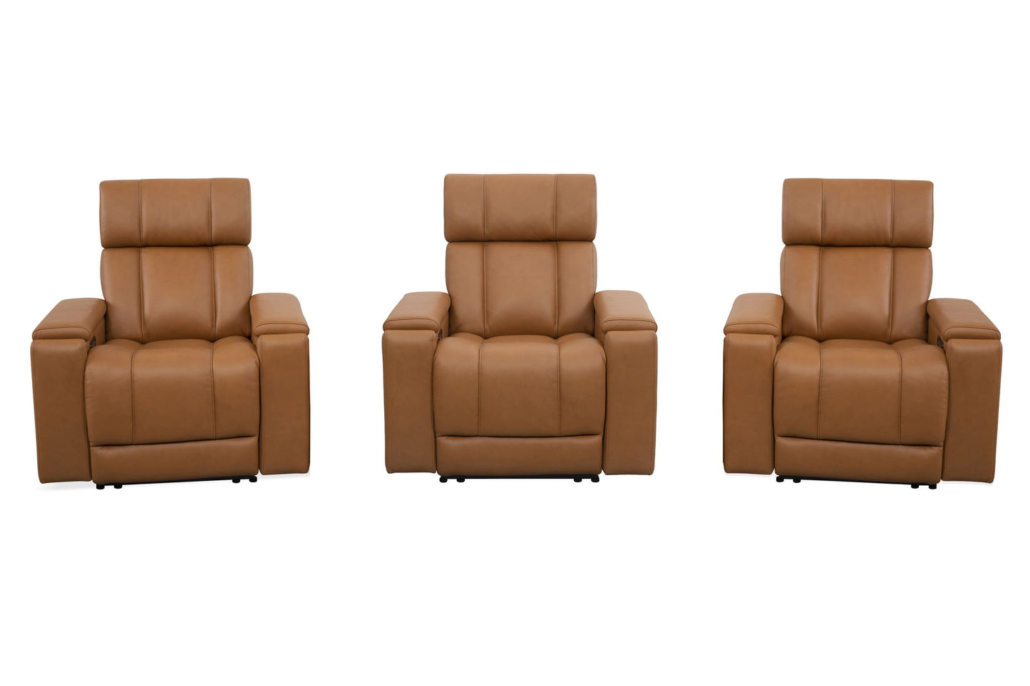 Phoenix - Zero Gravity Power 3 Seat Home Theater Seating With Immersive Audio P3
