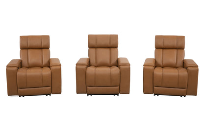 Phoenix - Zero Gravity Power 3 Seat Home Theater Seating With Immersive Audio P3