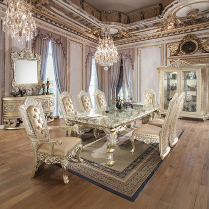 Vatican - Dining Table - Champagne Silver