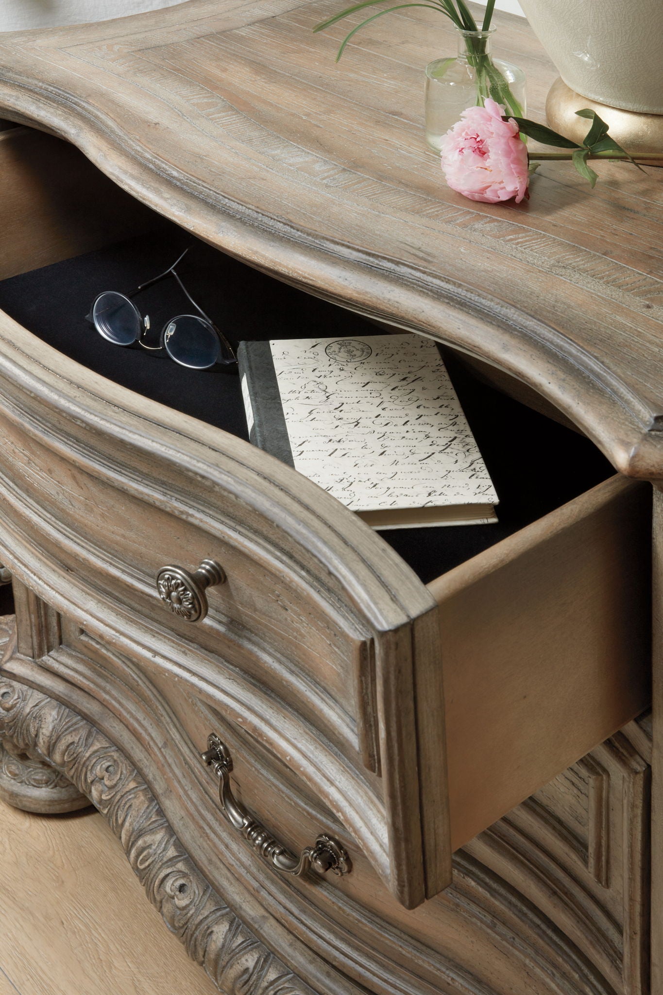 Castella - 3-Drawer Nightstand - Light Brown