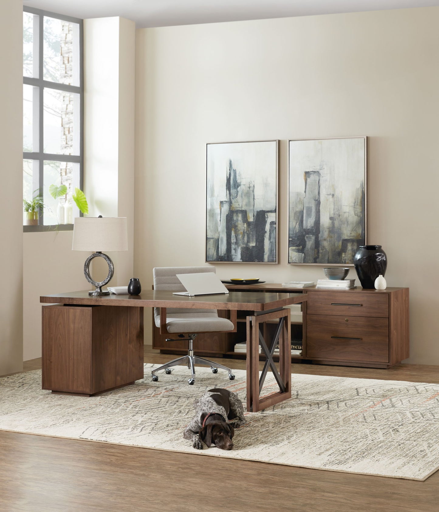 Home Office - Bunching Short Bookcase - Dark Brown