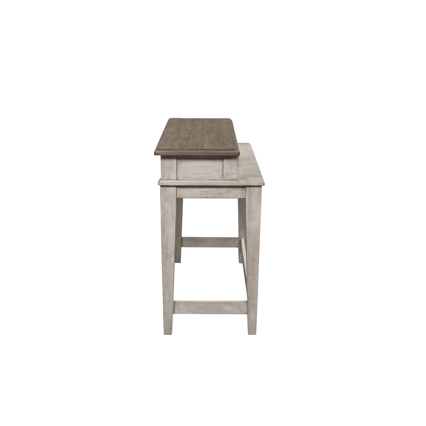 Heartland - Console Bar Table - Antique White / Tobacco Tops