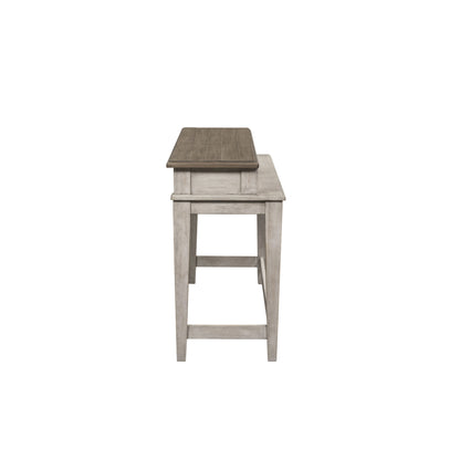 Heartland - Console Bar Table - Antique White / Tobacco Tops
