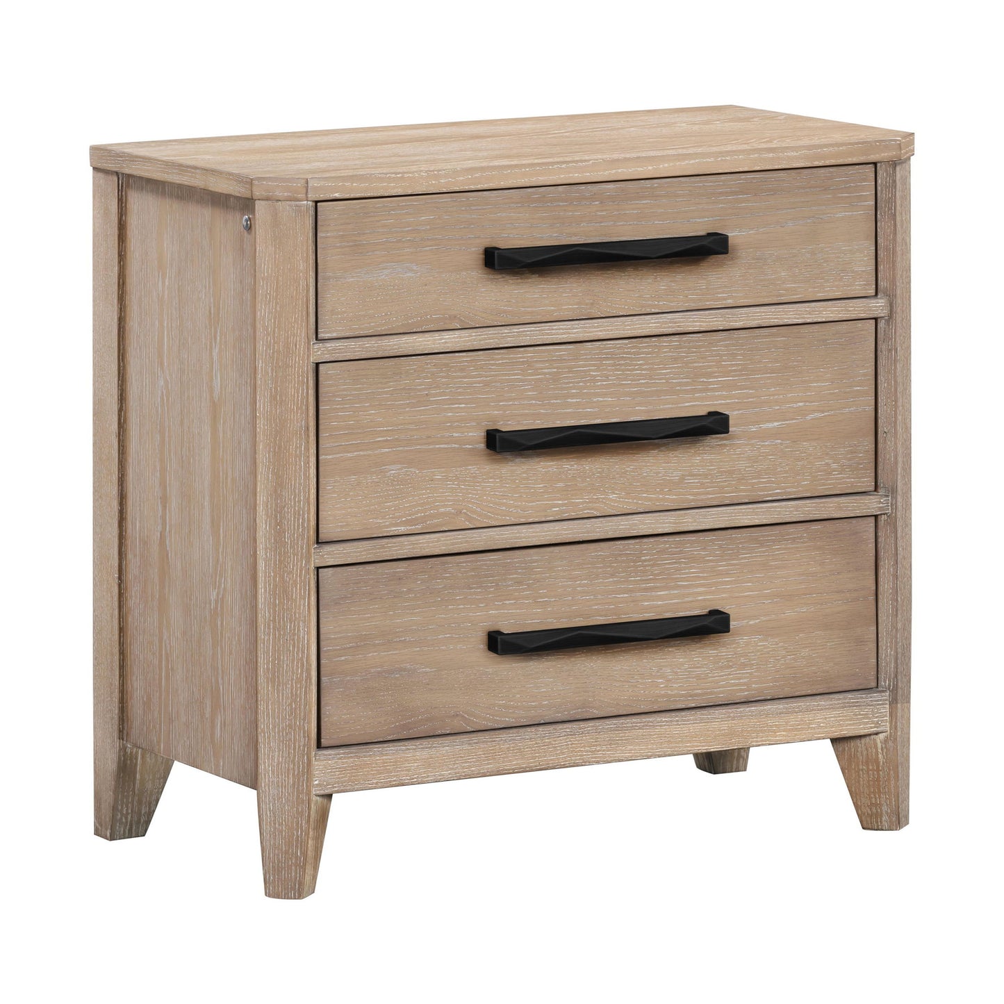 Breckenridge - 3 Drawer Nightstand With USB/C Port - Brown