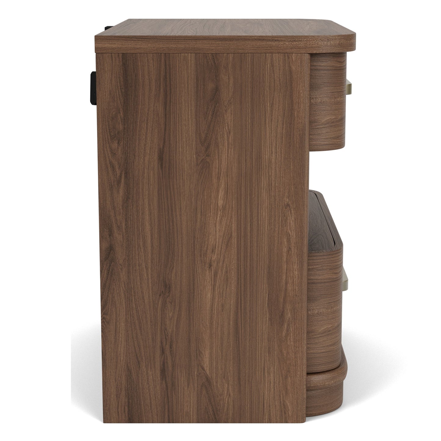 Delia - 2 Drawer Nightstand - Nouveau Walnut