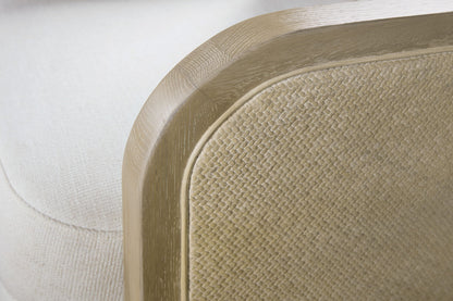 CC - Wilma Swivel Chair - White / Light Brown