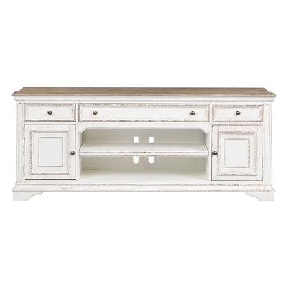 Magnolia Manor - Entertainment TV Stand - Antique White