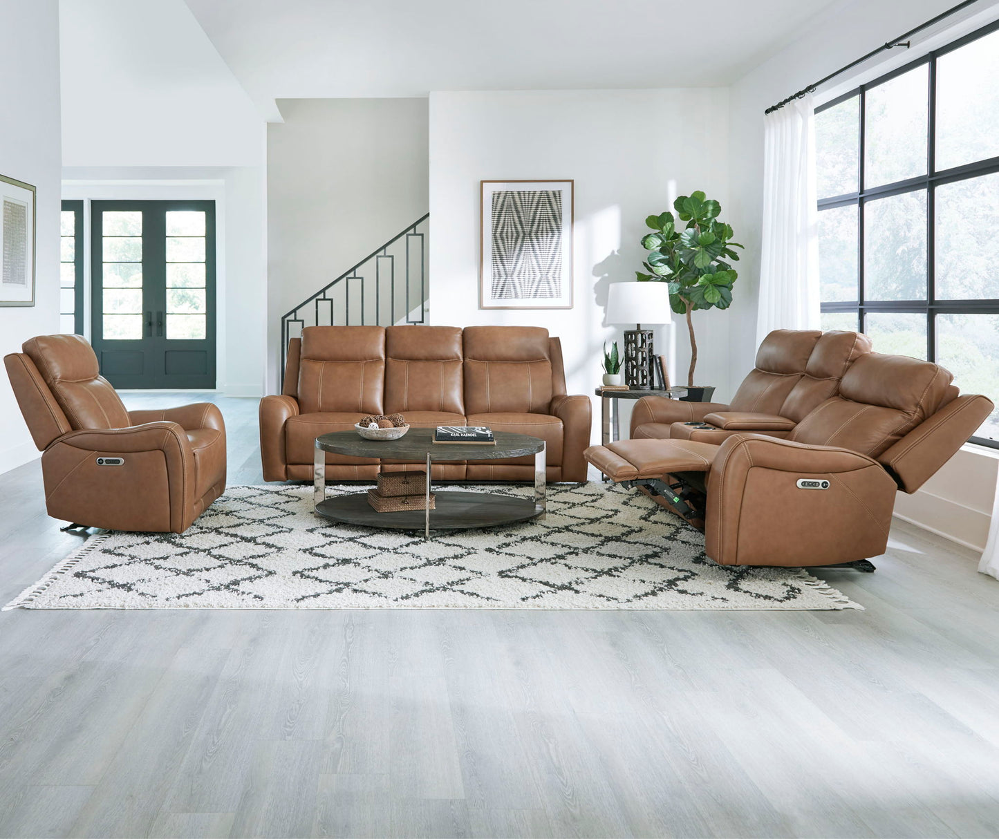Haywood - Power Reclining Sofa - Butternut
