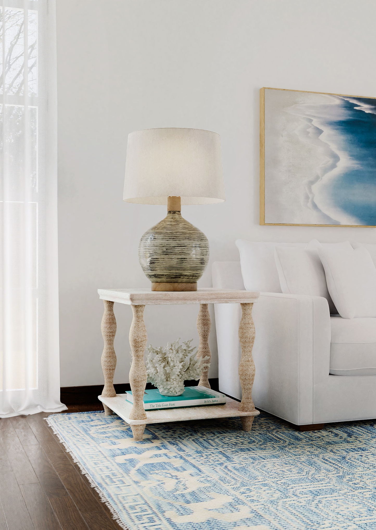 Serenity - Bahari Lamp Table - Beige