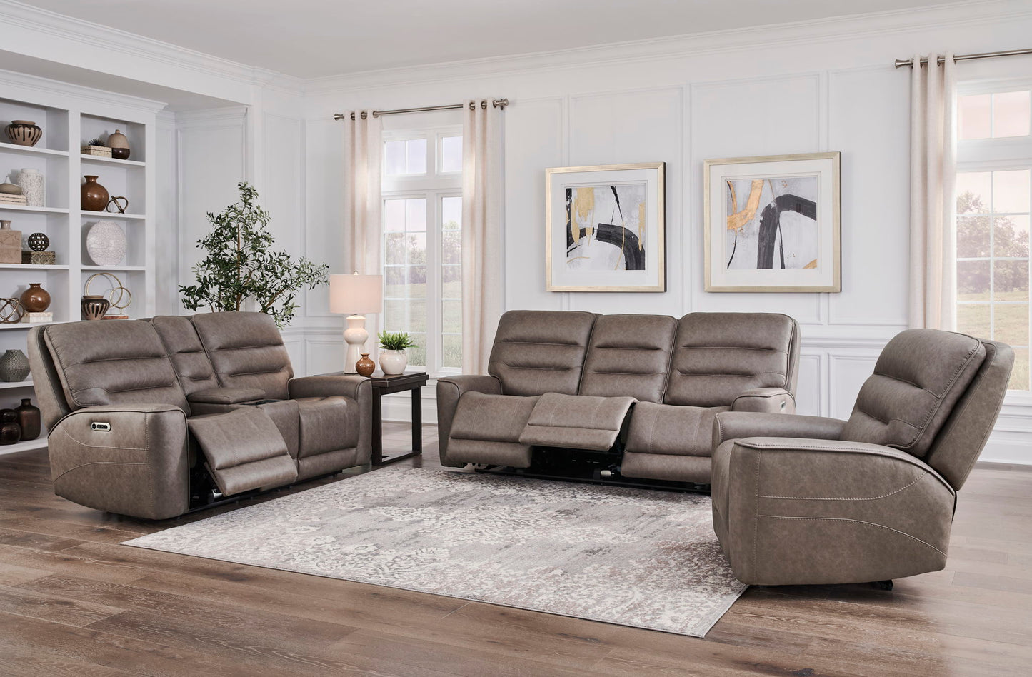 Lawson - Zero Gravity Power Recliner (Set of 2) - Sydney Brunette