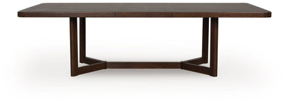 Dilenno - Rectangular Dining Room Extension Table - Dark Brown
