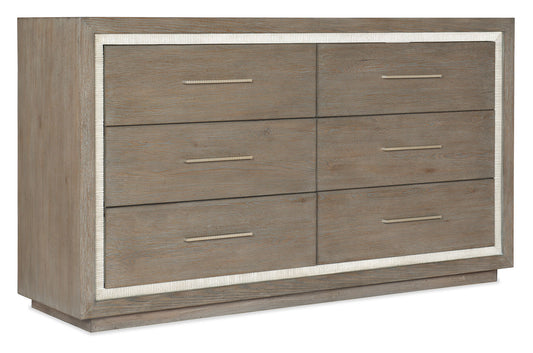 Serenity - Mainstay 6-Drawer Dresser - Gray