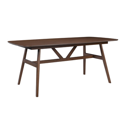 Miller - 78" Complete Dining Table - Dark Brown