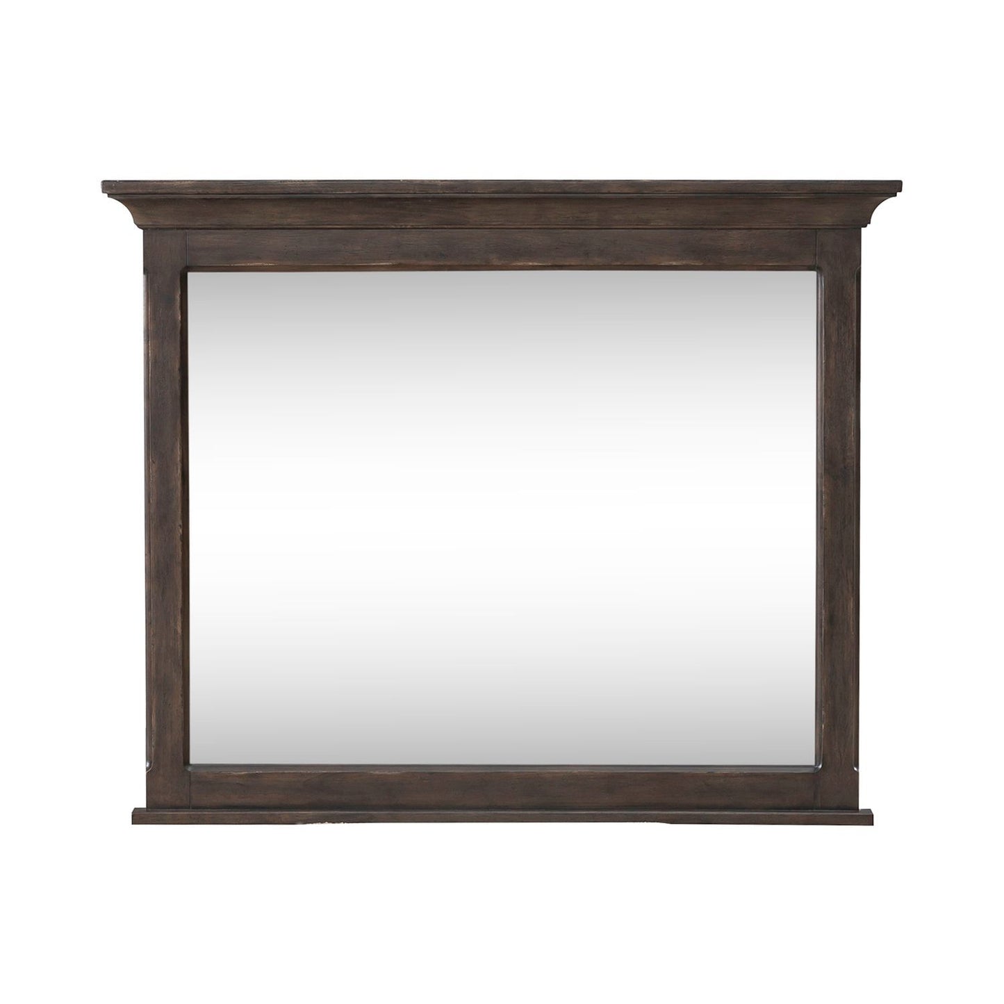 Paradise Valley - Landscape Mirror - Saddle Brown