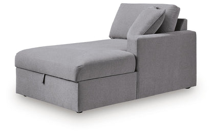 Modmax - RAF Corner Chaise With Storage - Granite