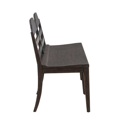 Paradise Valley - Ladder Back Bench - Saddle Brown