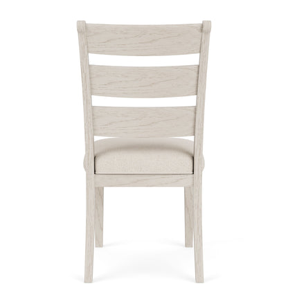 Glenndale - Wood Back Upholstered Side Chair (Set of 2) - Aged White