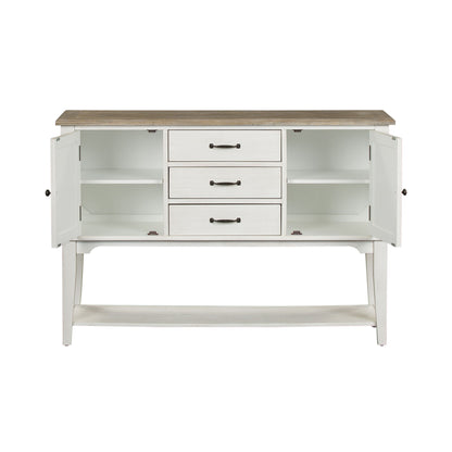 Summerville - Server - Soft White Wash / Wirebrushed Gray
