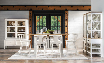 XXX's And OOO's - Counter Height Dining Table - Two Tone