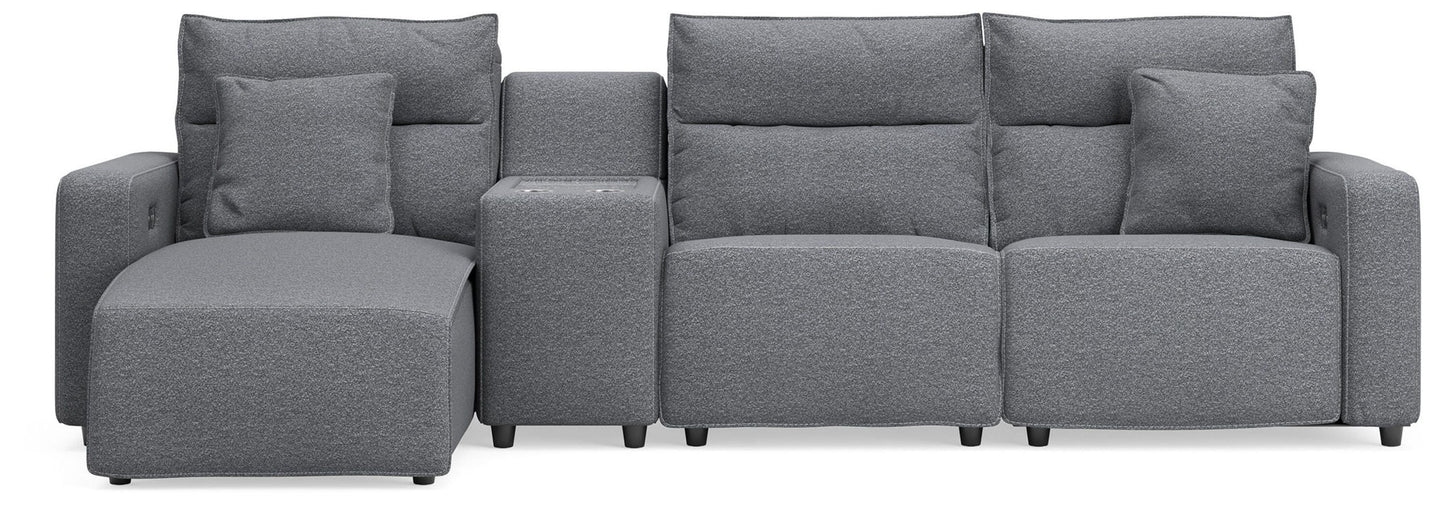 Modmax II - Reclining Sectional - Salt And Pepper