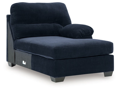 SimpleJoy - RAF Corner Chaise - Navy