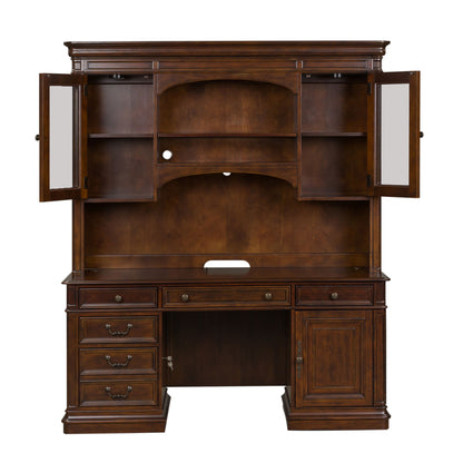 Brayton Manor - 3 Piece Jr Executive Credenza - Cognac