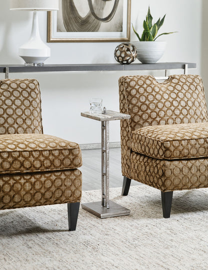 Chapman - Drink Table - Pearl Silver